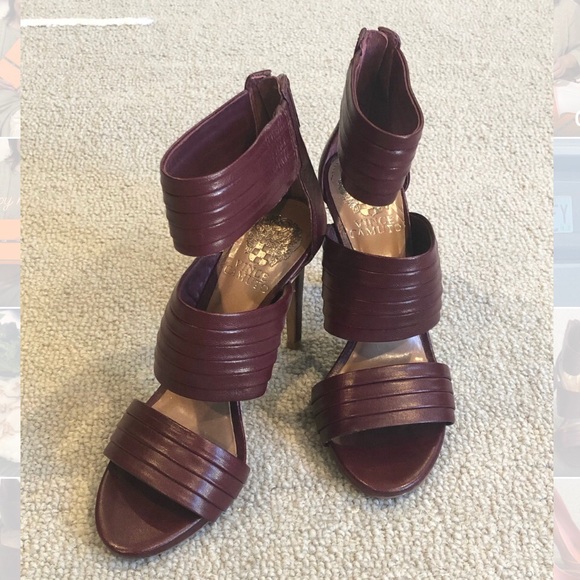 Vince Camuto Burgundy Heels - Picture 1 of 4